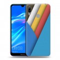 Дизайнерский пластиковый чехол для Huawei Y6 (2019) Геометрия радости