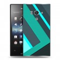 Дизайнерский пластиковый чехол для Sony Xperia acro S Геометрия радости