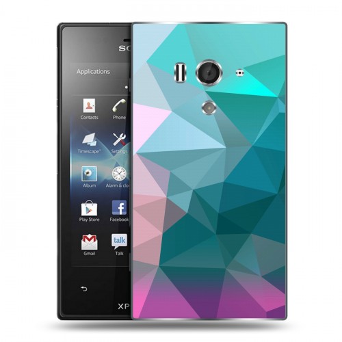 Дизайнерский пластиковый чехол для Sony Xperia acro S Геометрия радости