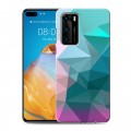 Дизайнерский силиконовый с усиленными углами чехол для Huawei P40 Геометрия радости