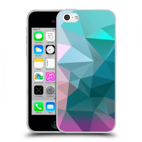 Дизайнерский пластиковый чехол для Iphone 5c Геометрия радости