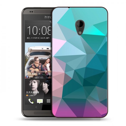 Дизайнерский пластиковый чехол для HTC Desire 700 Геометрия радости