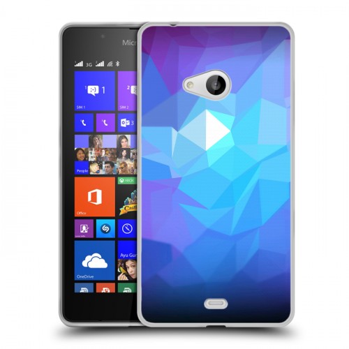 Дизайнерский пластиковый чехол для Microsoft Lumia 540 Геометрия радости