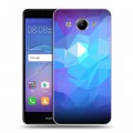 Дизайнерский пластиковый чехол для Huawei Y3 (2017) Геометрия радости