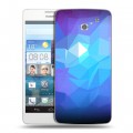 Дизайнерский пластиковый чехол для Huawei Ascend D2 Геометрия радости