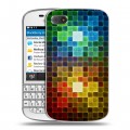 Дизайнерский пластиковый чехол для BlackBerry Q10 Геометрия радости