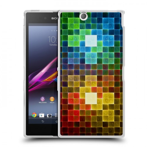 Дизайнерский пластиковый чехол для Sony Xperia Z Ultra  Геометрия радости