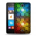 Дизайнерский силиконовый чехол для Microsoft Lumia 430 Dual SIM Геометрия радости