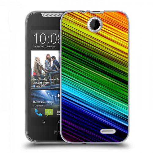 Дизайнерский силиконовый чехол для HTC Desire 310 Геометрия радости