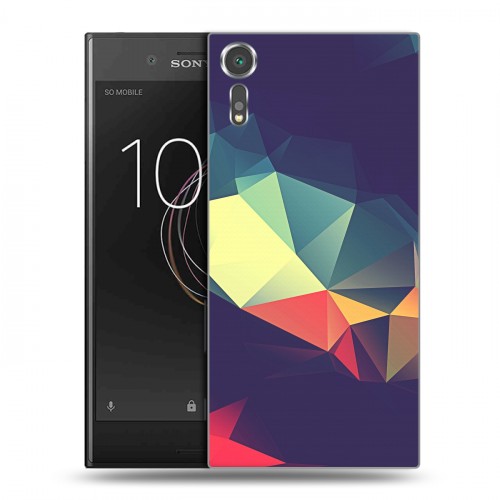 Дизайнерский пластиковый чехол для Sony Xperia XZs Геометрия радости