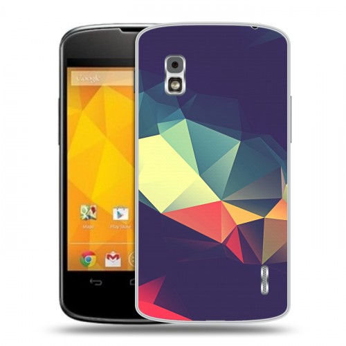 Дизайнерский пластиковый чехол для LG Google Nexus 4 Геометрия радости