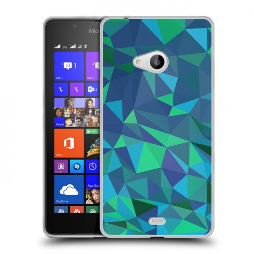 Дизайнерский пластиковый чехол для Microsoft Lumia 540 Геометрия радости