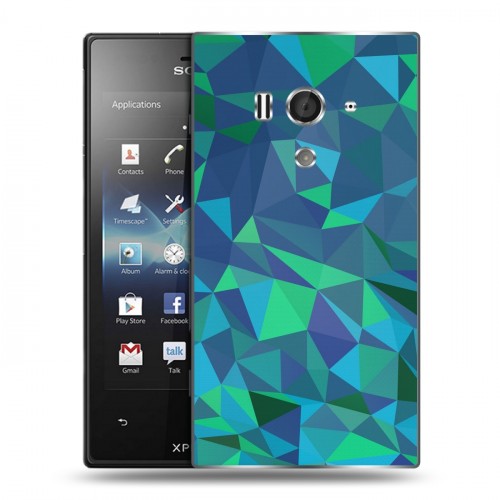 Дизайнерский пластиковый чехол для Sony Xperia acro S Геометрия радости