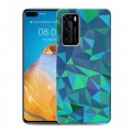 Дизайнерский пластиковый чехол для Huawei P40 Геометрия радости