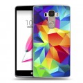 Дизайнерский пластиковый чехол для LG G4 Stylus Геометрия радости