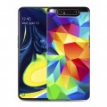 Дизайнерский пластиковый чехол для Samsung Galaxy A80 Геометрия радости