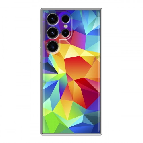 Дизайнерский пластиковый чехол для Samsung Galaxy S24 Ultra Геометрия радости