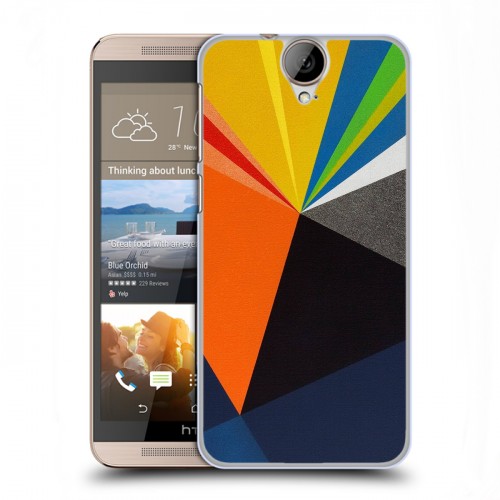 Дизайнерский пластиковый чехол для HTC One E9+ Геометрия радости