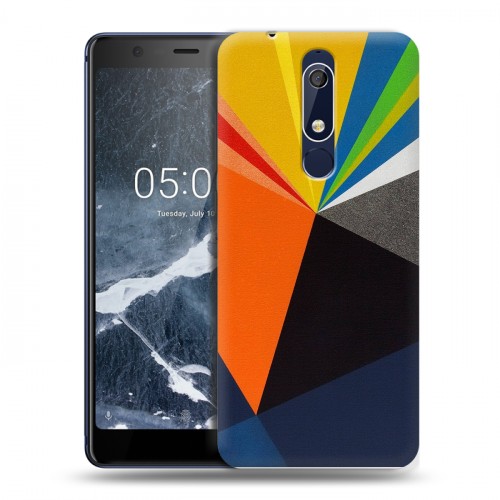 Дизайнерский пластиковый чехол для Nokia 5.1 Геометрия радости