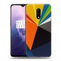 Дизайнерский пластиковый чехол для OnePlus 7 Геометрия радости