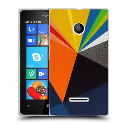 Дизайнерский пластиковый чехол для Microsoft Lumia 435 Геометрия радости