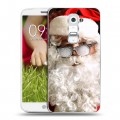 Дизайнерский пластиковый чехол для LG Optimus G2 mini Дед мороз и Санта