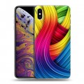 Дизайнерский силиконовый чехол для Iphone Xs Max Геометрия радости