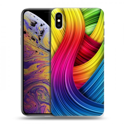 Дизайнерский силиконовый чехол для Iphone Xs Max Геометрия радости