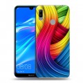 Дизайнерский пластиковый чехол для Huawei Y6 (2019) Геометрия радости