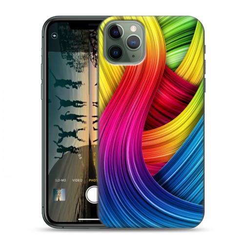 Дизайнерский пластиковый чехол для Iphone 11 Pro Геометрия радости