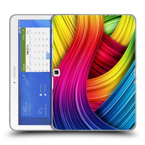 Дизайнерский силиконовый чехол для Samsung Galaxy Tab 4 10.1 Геометрия радости