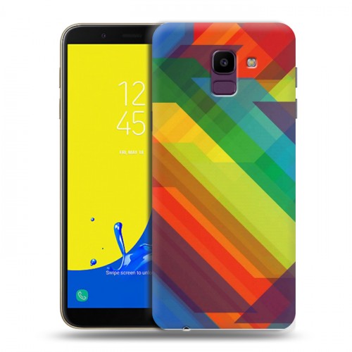 Дизайнерский пластиковый чехол для Samsung Galaxy J6 Геометрия радости