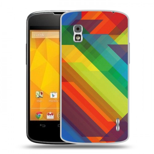 Дизайнерский пластиковый чехол для LG Google Nexus 4 Геометрия радости