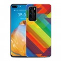 Дизайнерский пластиковый чехол для Huawei P40 Геометрия радости