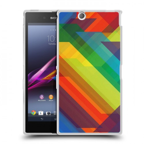 Дизайнерский пластиковый чехол для Sony Xperia Z Ultra  Геометрия радости