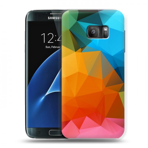 Дизайнерский силиконовый с усиленными углами чехол для Samsung Galaxy S7 Геометрия радости