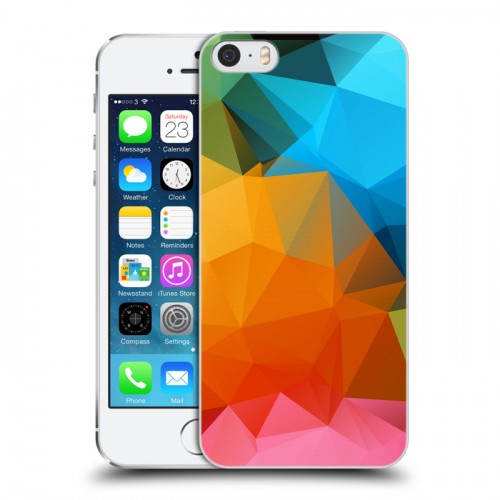 Дизайнерский пластиковый чехол для Iphone 5s Геометрия радости