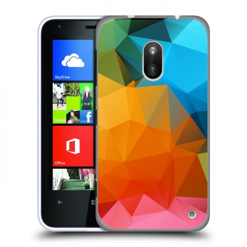 Дизайнерский пластиковый чехол для Nokia Lumia 620 Геометрия радости