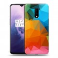 Дизайнерский пластиковый чехол для OnePlus 7 Геометрия радости