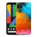 Дизайнерский пластиковый чехол для Google Pixel 4 Геометрия радости