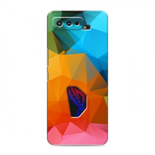 Дизайнерский силиконовый чехол для ASUS ROG Phone 5 Геометрия радости