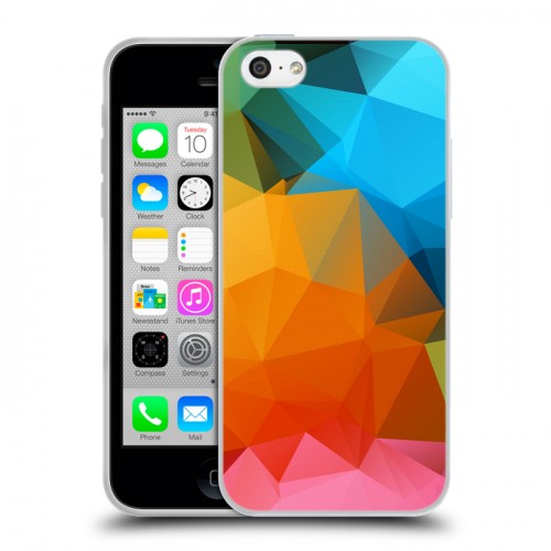 Дизайнерский пластиковый чехол для Iphone 5c Геометрия радости