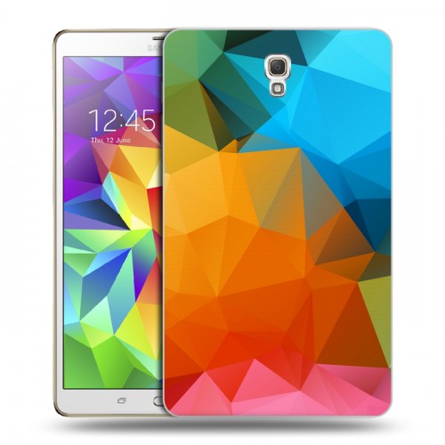Дизайнерский силиконовый чехол для Samsung Galaxy Tab S 8.4 Геометрия радости