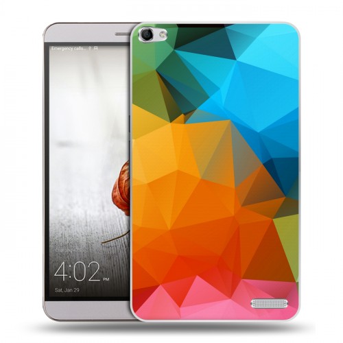 Дизайнерский пластиковый чехол для Huawei MediaPad X2 Геометрия радости