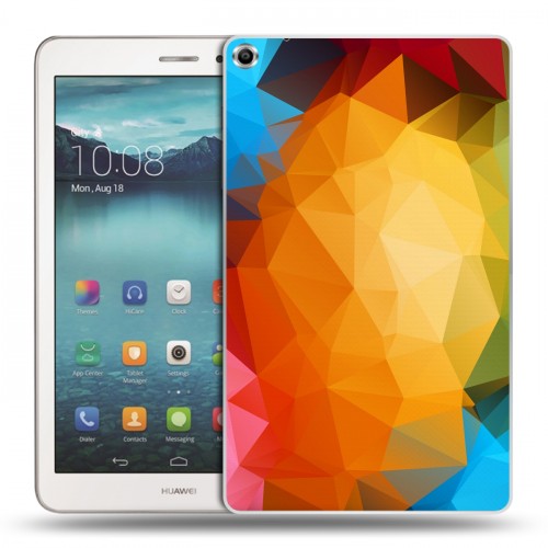 Дизайнерский силиконовый чехол для Huawei MediaPad T1 8.0 Геометрия радости