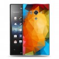 Дизайнерский пластиковый чехол для Sony Xperia acro S Геометрия радости