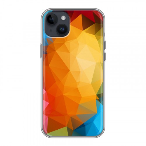 Дизайнерский пластиковый чехол для Iphone 14 Plus Геометрия радости