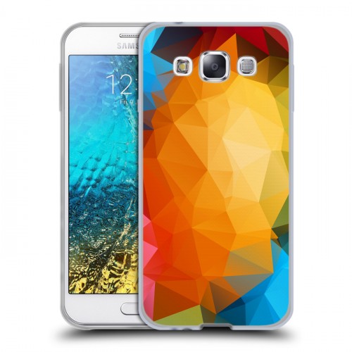 Дизайнерский пластиковый чехол для Samsung Galaxy E5 Геометрия радости