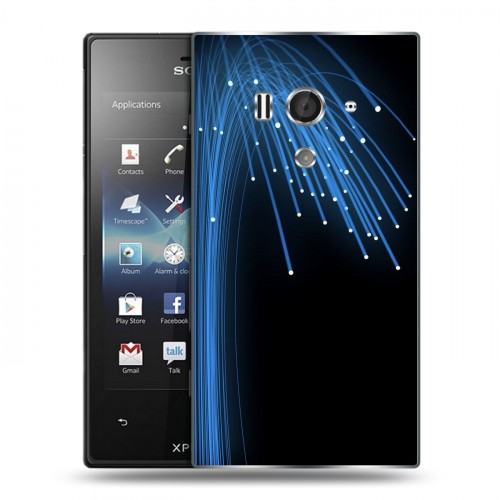 Дизайнерский пластиковый чехол для Sony Xperia acro S Энергия красоты