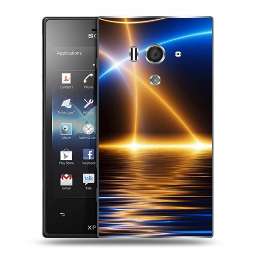 Дизайнерский пластиковый чехол для Sony Xperia acro S Энергия красоты